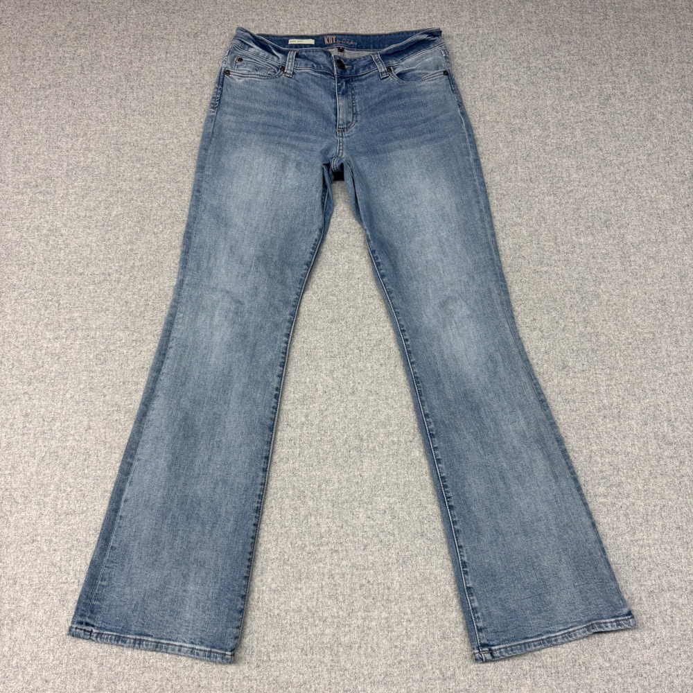 KUT from the Kloth Nicole Bootcut Jeans Size 8 Blue Denim Stretch Mid Rise Pants